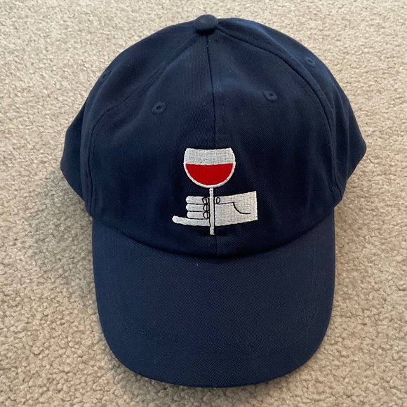 baseball hat with wine glass, new condition - Picture 3 of 5